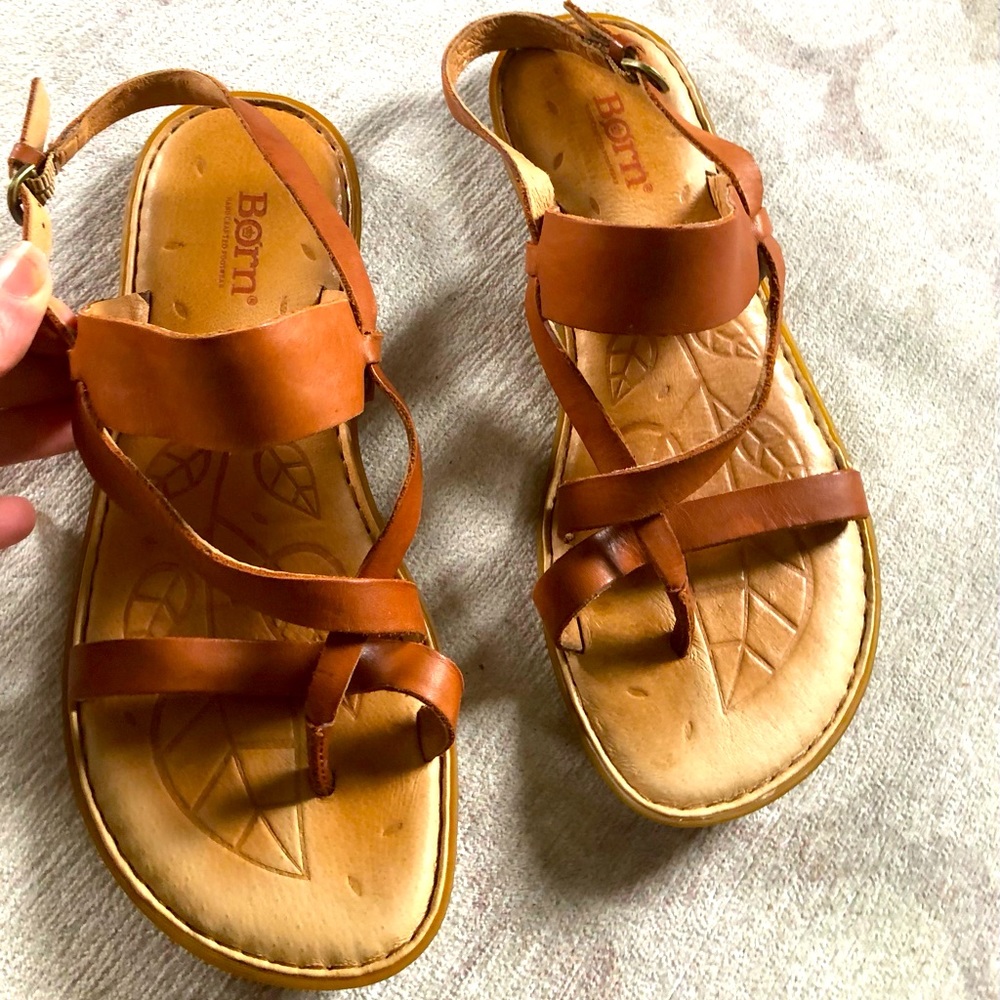 Born Taj Sandals brown leather size 8 M